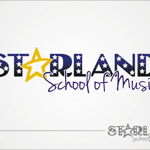 Stage design with the title 'New logo wanted for Starland School Of Music'