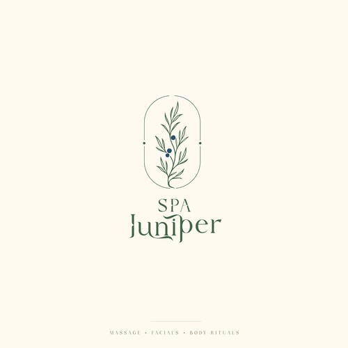 Spa logo with the title 'Luxurious Spa Logo'