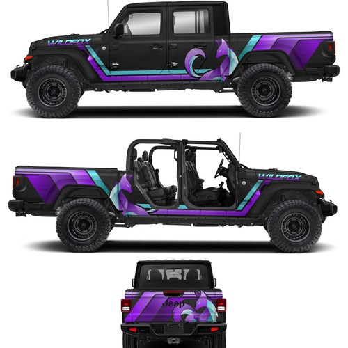 Retro design with the title 'WILDFOX Wrap design'