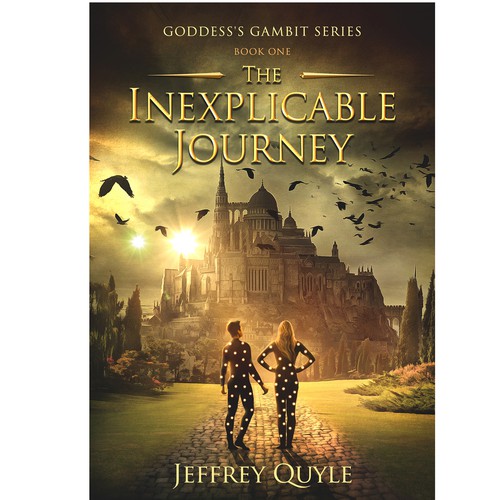 Young adult book cover with the title ''The Inexplicable Journey' book cover'