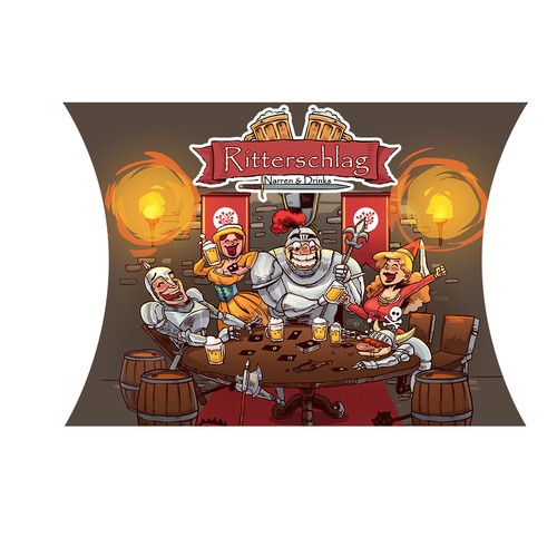 Knight artwork with the title 'Ritterschlag Drinking Game'