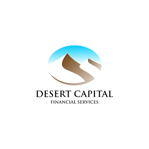 Desert logo with the title 'Desert financial logo'