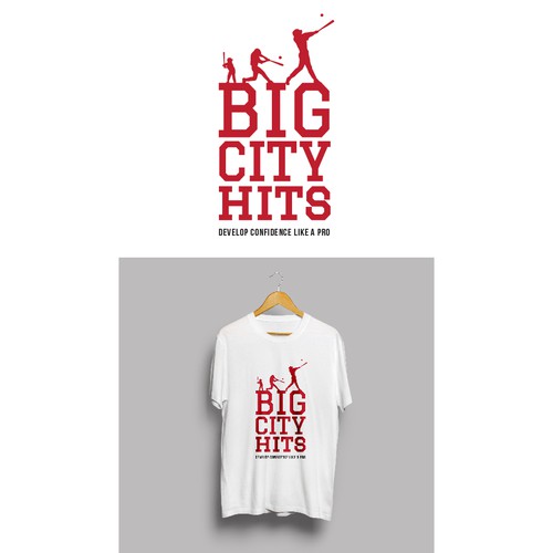 Red t-shirt with the title 'T-shirt design '