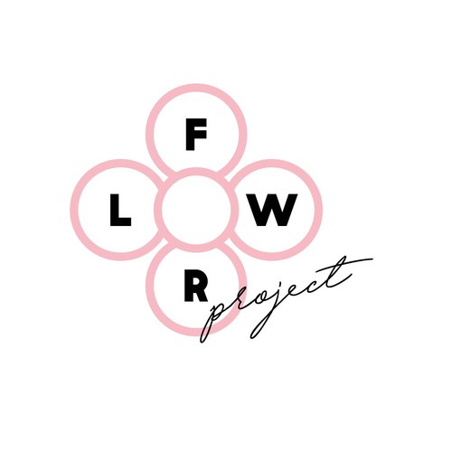 Pink brand with the title 'Modern logo design for Project FLWR'