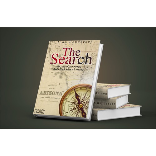 Vintage book cover with the title 'Book Cover Design'