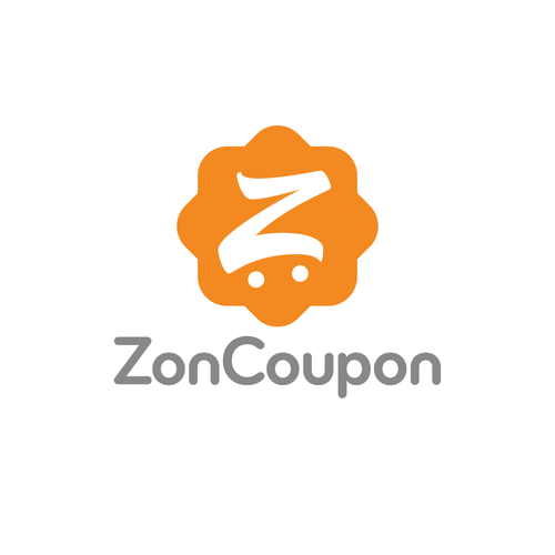 Shopping cart logo with the title 'ZenCoupon cart icon'