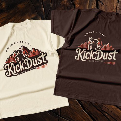 Cliff logo with the title 'T-shirt design for a desert race'