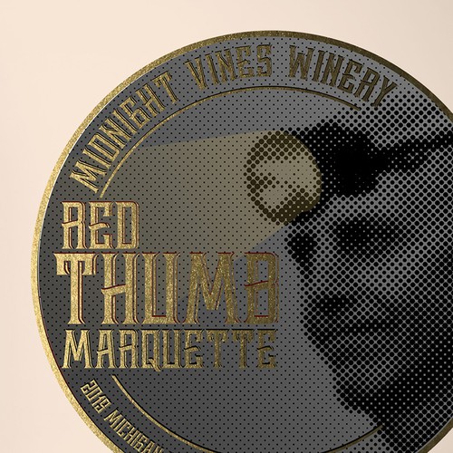 Effects design with the title 'Wine Label with owner face'