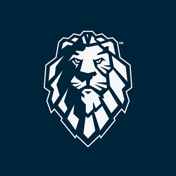 Majestic design with the title 'Blue Lion'