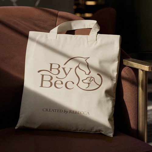 Leather logo with the title 'BYBEC, a handcrafted accessories brand'