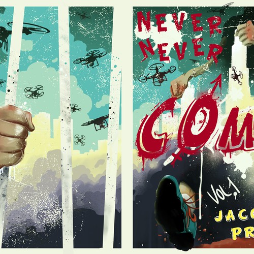 Comedy book cover with the title ' Hilarious Book cover'