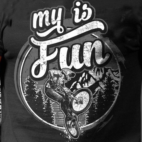 Bike t-shirt with the title 'biker'