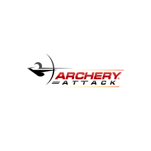 Bow design with the title 'logo for Archery Store'