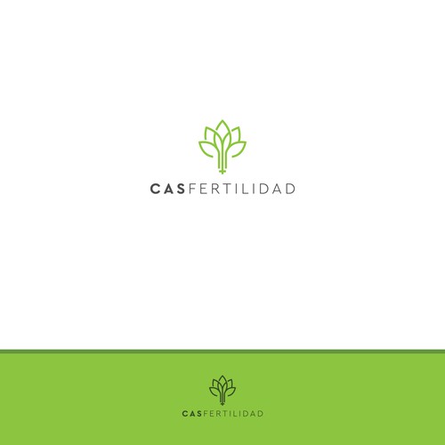 Modern design logo with the title 'CasFertilidad'