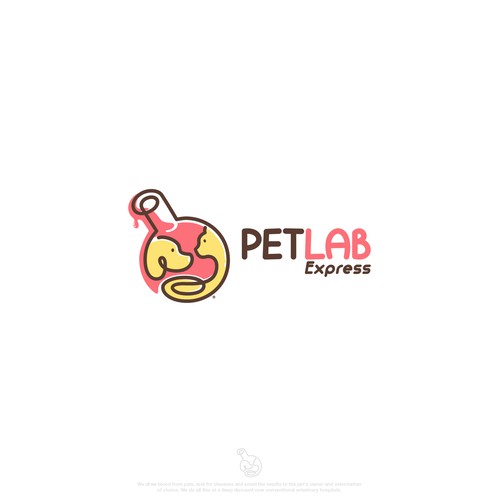 Healthcare logo with the title 'Proposed logo for Pet Lab Express'