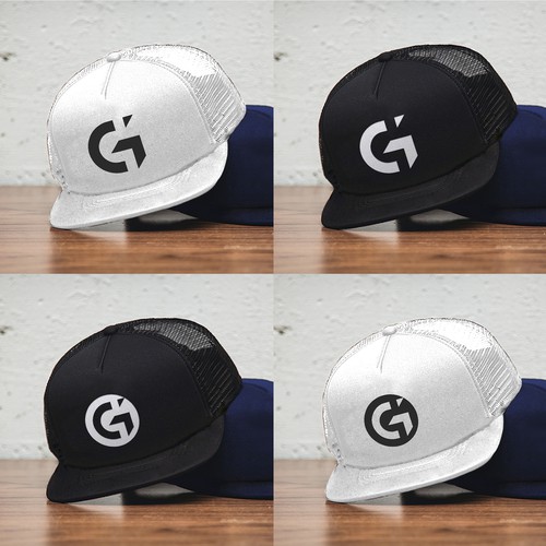 3D letter logo with the title 'Winning logo design for Gainz Cloth'