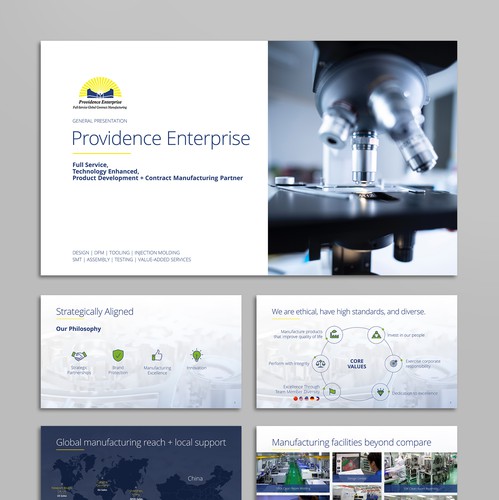 Hospital design with the title 'PowerPoint for medical manufacturer'