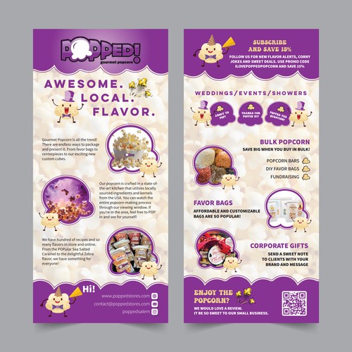 Rack card design with the title 'Rack Card'