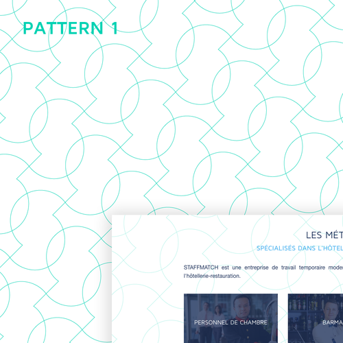 Background design with the title 'Pattern design'