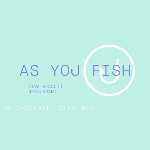 Restaurant brand with the title 'Fish Restaurant Logo Design and Visual Identity'