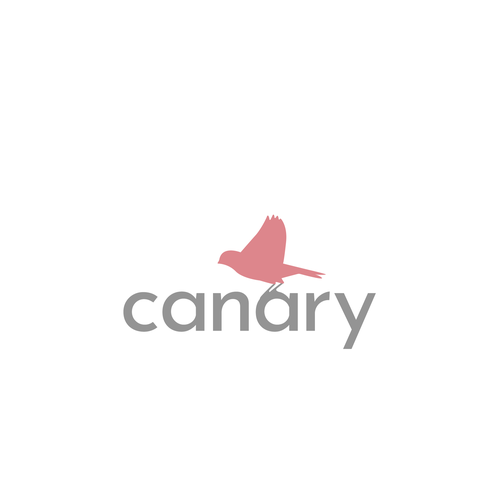 Canary design with the title 'Logo concept for cute stationery things'