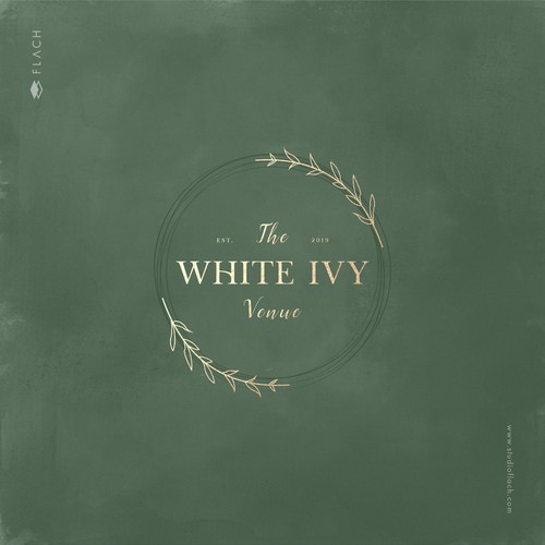 Girly design with the title 'The White Ivy Venue'