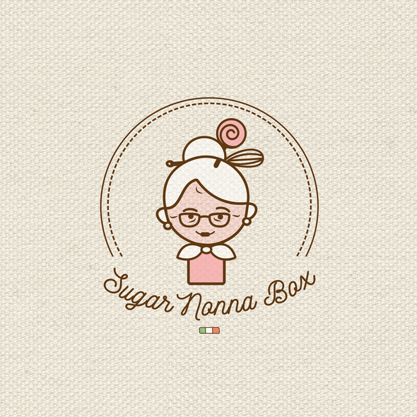 Sweet logo with the title 'Sugar Nonna Box logo'