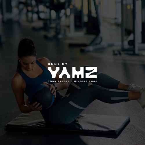 Activewear logo with the title 'YAMZ Logo'