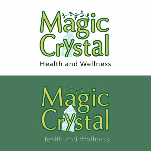 Natural medicine logo with the title 'Health and Wellness Magic Logo'