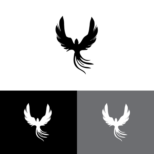 Personal development logo with the title 'Phoenix logo design for a spiritual life coach'