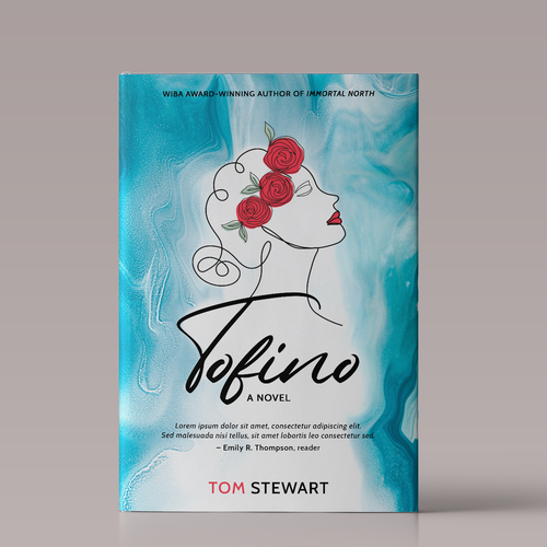 Comedy book cover with the title 'Book Cover Design Tofino: A Novel'