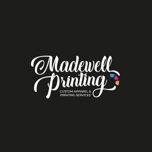 Printer logo with the title 'Madewell Printing'