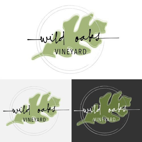 Vineyard logo with the title 'Logo Concept for Vineyard'