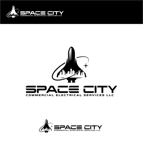 Spaceship design with the title 'spacecity'