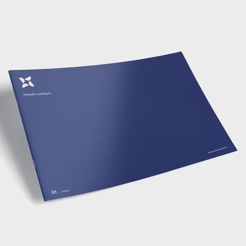 Style guide design with the title 'Logo & Brand guide for a non-profit based on Canada'