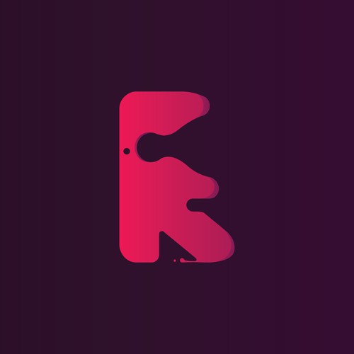 Fluid design with the title 'Dynamic Fluid Letter R'