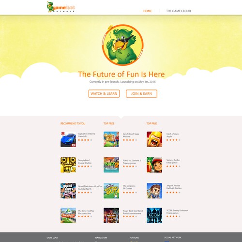 Art website with the title 'Expert Designers Needed for Bright, Fun & Exciting Design of Revolutionary Gaming Website'