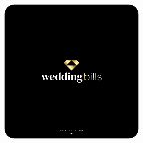 Fintech logo with the title 'Wedding Bills logo concept'