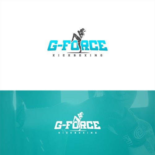 Kickboxing logo with the title 'G-Force Kickboxing'