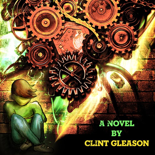 Steampunk book cover with the title 'Pending - Book cover'