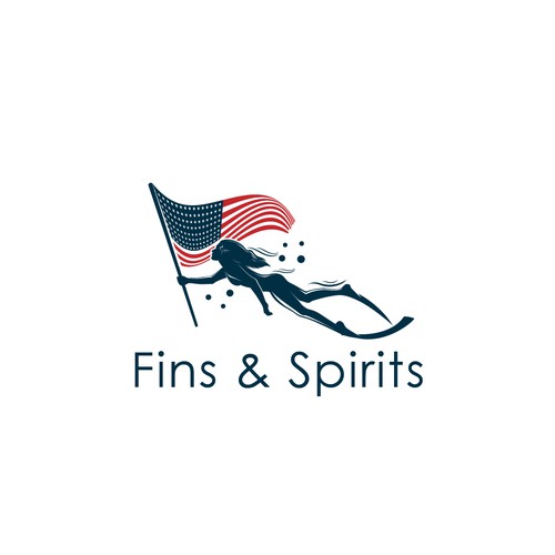 Happiness logo with the title 'Fins & Spirits'