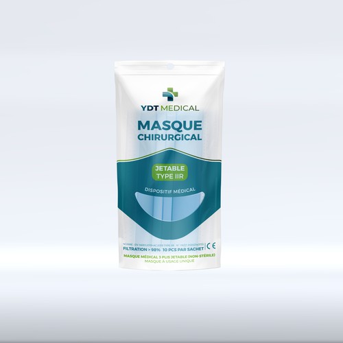 Funny packaging with the title 'Surgical Face Mask'