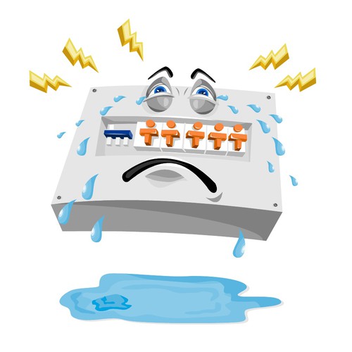 Artwork illustration with the title 'Upset Switchboard'