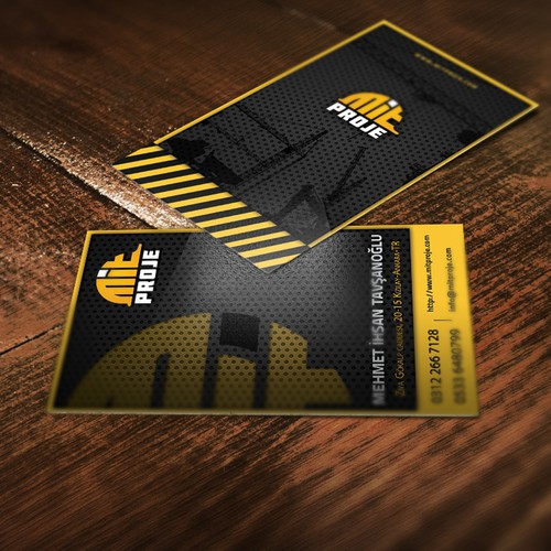 Crane design with the title 'Business Card Design'