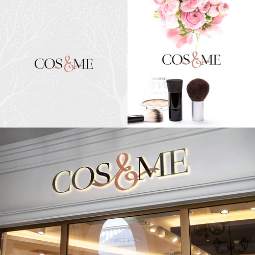 Makeup design with the title 'Logo for cosmetics, makeup retail stores'