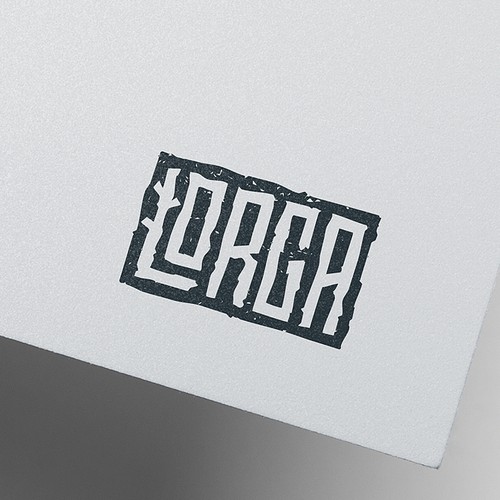 Earthy logo with the title 'Typographic Logo'