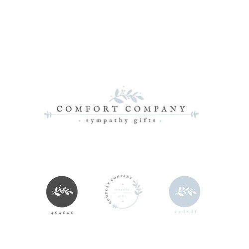 Comfortable design with the title 'Comforting Logo for Sympathy Gift Company'