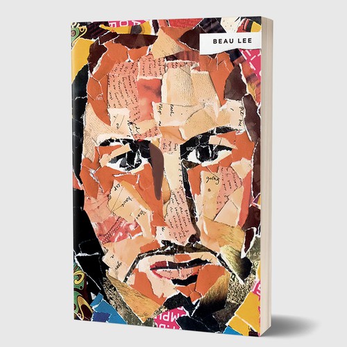 Collage book cover with the title 'Striking Book Cover'