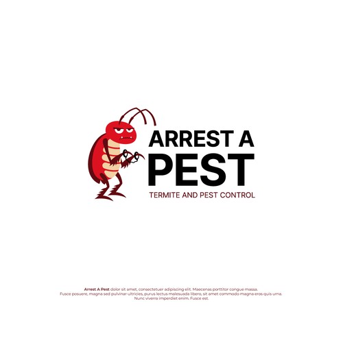 Pest control logo with the title 'Pest Control Logo'