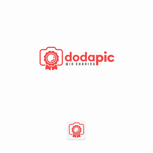 Picture design with the title 'Dodapic app needs a LOGO!!!'